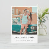 Neuer Jahrestag | Stilvolle Minimalistische Fotoka (Stehend Vorderseite)