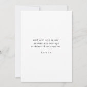 Neuer Jahrestag | Stilvolle Minimalistische Fotoka (Rückseite)