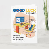 Neuer Job Funny Sei dir selbst Gratulationen Karte (Vorderseite)