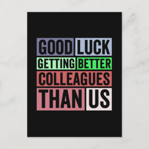 Neuer Job Lustig   Abschied Kollege geht   Gut Postkarte
