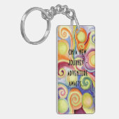 Neuer Job, neue Zuhause, neue Einstellung!! Schlüsselanhänger (Vorderseite links)