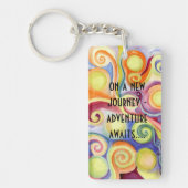 Neuer Job, neue Zuhause, neue Einstellung!! Schlüsselanhänger (Vorderseite)