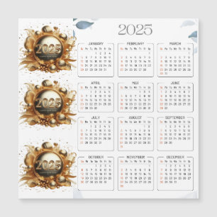 Neuer Kalender 2025 für sie Magnetkarte