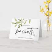 Neuer Kinderwunsch für Großeltern Karte (Gelbe Blume)