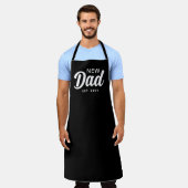 neuer Koch für Schwarz-Weiß-Script Schürze (Getragen)