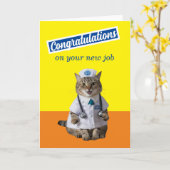 Neuer Krankenpfleger Glückwunsch neuer Job-Absolve Karte (Gelbe Blume)