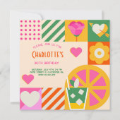 Neuer kubanischer Erwachsener zum Geburtstag Einladung (Vorderseite)