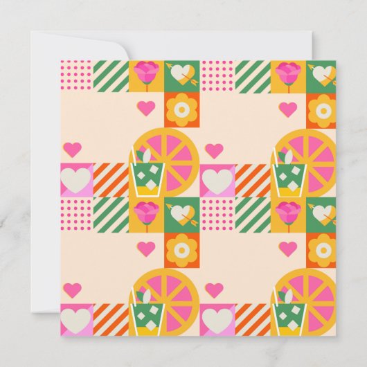 Neuer kubanischer Erwachsener zum Geburtstag Einladung (Rückseite)