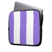 Neuer Lavendel u. weißes Laptopschutzhülle (Vorderseite Links)