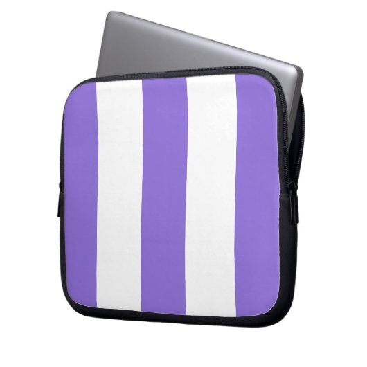 Neuer Lavendel u. weißes Laptopschutzhülle (Vorderseite Links)