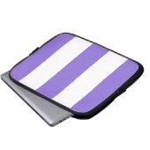 Neuer Lavendel u. weißes Laptopschutzhülle (Vorne Knopf)