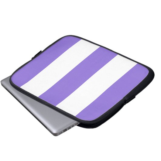 Neuer Lavendel u. weißes Laptopschutzhülle (Vorne Knopf)