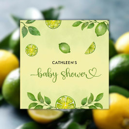Neuer Limoner Citrus Gender Neutral Baby Shower Serviette
