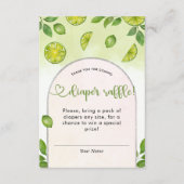 Neuer Limoner Zitrusgeschlecht, neutraler Windelkr Begleitkarte (Vorderseite)