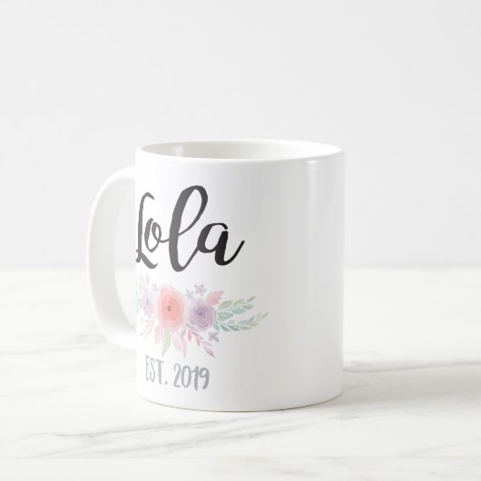 Neuer Lola stellte 2019 her Kaffeetasse (Vorderseite Links)