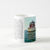 Neuer London-Leisten-Leuchtturm, Connecticut-Tasse Kaffeetasse (Mittel)