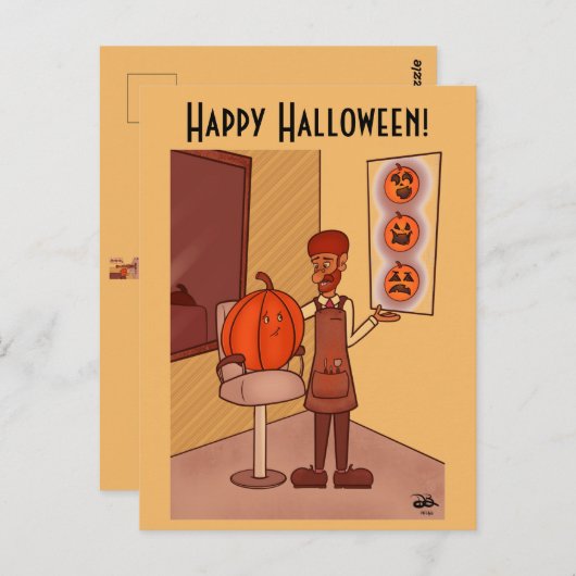 Neuer Look Halloween Postkarte (Vorne/Hinten)