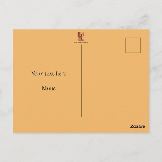 Neuer Look Halloween Postkarte (Rückseite)