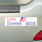Neuer Lou Dobbs Lou 2008 (rotes) Dobbs 2008 (Blau) Autoaufkleber (Auf Auto)