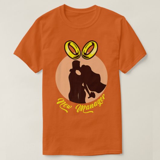 Neuer Manager Rings Bririage Bridesmaid Maid O T-Shirt (Design vorne)