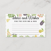 Neuer Marktberater Herr und Frau Bridal Begleitkarte (Vorderseite)