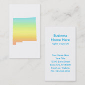 neuer mexico chill fade visitenkarte (Vorne/Hinten)