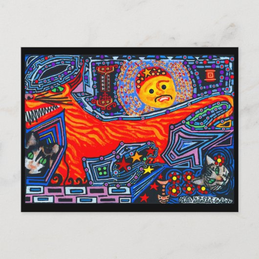 Neuer mexikanischer Hund und Katze Postkarte (Vorderseite)