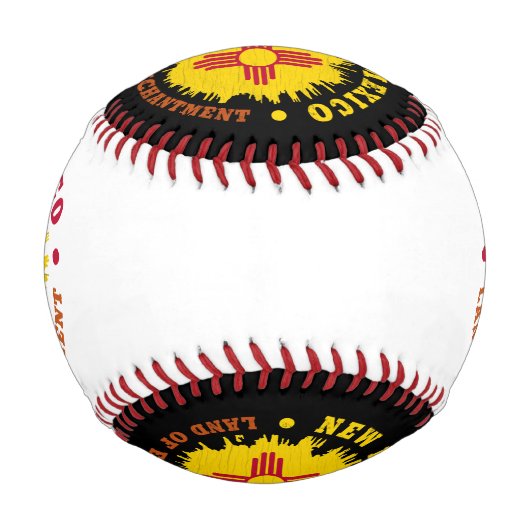 NEUER MEXIKO-STAAT FLAG BASEBALL (Rückseite)