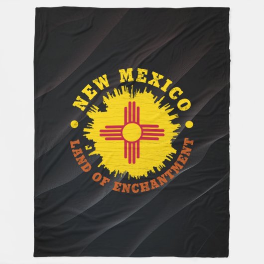 NEUER MEXIKO-STAAT FLAG FLEECEDECKE (Vorderseite)