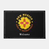 NEUER MEXIKO-STAAT FLAG FUßMATTE (Vorderseite)