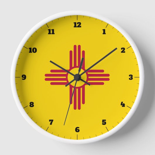 NEUER MEXIKO-STAAT FLAG UHR (Vorderseite)
