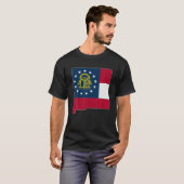 NEUER MEXIKO STAAT MAP GEORGIA GA Flag Roots Men W T-Shirt (Vorne ganz)
