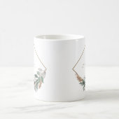 Neuer Minimalistischer Eukalyptus-Weihnachtskranz Kaffeetasse (Mittel)