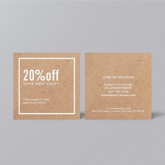 Neuer Minimalistischer Kraftwaschcoupon Rabattkarte