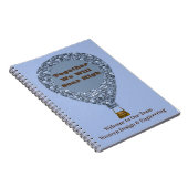 Neuer Mitarbeiter Willkommen Hot Air Ballon Busine Notizblock (Rechte Seite)