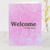 Neuer Mitarbeiter willkommen Karte (Gelbe Blume)