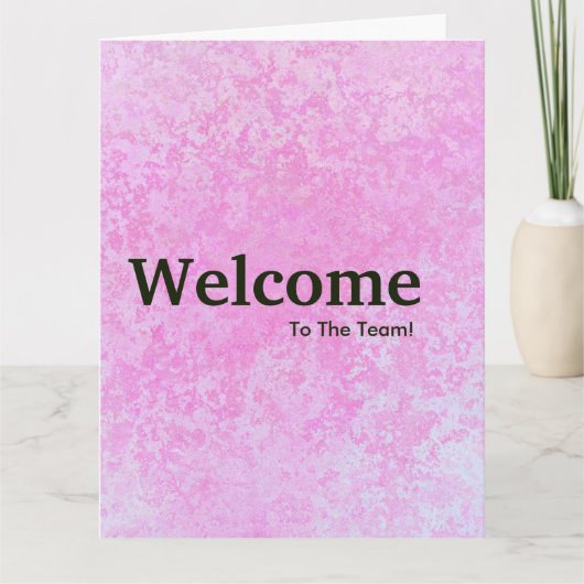 Neuer Mitarbeiter willkommen Karte (Vorderseite)