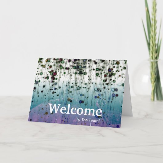 Neuer Mitarbeiter willkommen Karte (Vorderseite)