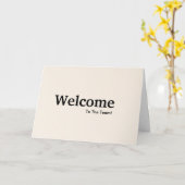 Neuer Mitarbeiter willkommen Karte (Gelbe Blume)