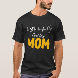 Neuer Mommy Heartbeat erwartet Mama T-Shirt
