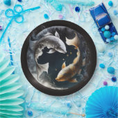 Neuer Mond in Fisces Pappteller (Party)