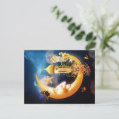 Neuer Mond Postkarte (Stehend Vorderseite)