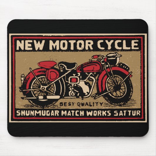 Neuer Motorrad-Sicherheits-Match-Aufkleber Mousepad (Vorne)