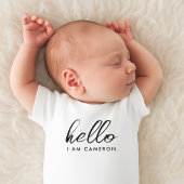 Neuer Name der Ankunft im Baby Baby Strampler