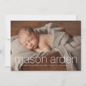 Neuer Name des Fotos Ankündigung (Vorderseite)