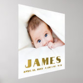 Neuer Name des Neugeborenen Datum Länge Foto Foliendrucke (Ablage )