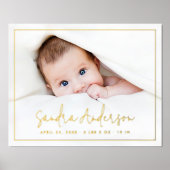 Neuer Name des Neugeborenen: Foto-Skript Foliendrucke (Vorderseite)