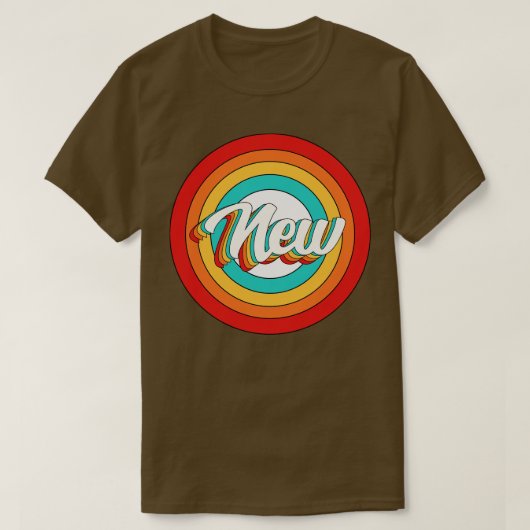 Neuer Name Shirt Vintag Neuer Kreis (Design vorne)