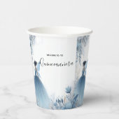 Neuer Naturbaum Hexenverzauberter Wald Quinceanera Pappbecher (Rechts)