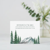 Neuer Neck der Waldkiefernwälder Feiertagspostkarte (Stehend Vorderseite)